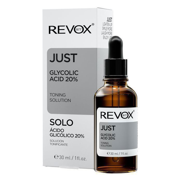 Solution tonifiante - REVOX B77 - JUST GLYCOLIC ACID 20% - 30ml - Sans alcool - Pour tous types de peau