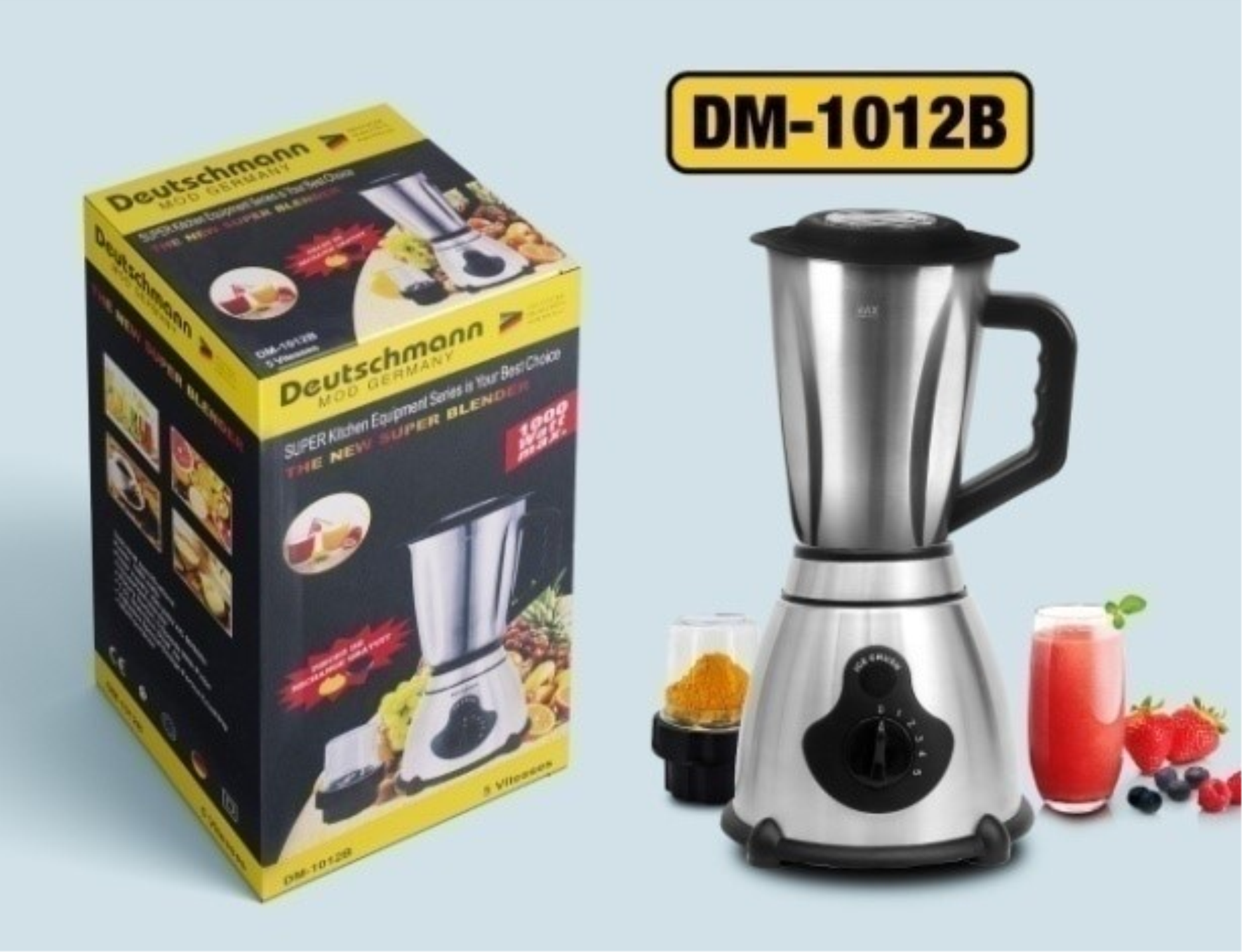 SUPER BLENDER DM-1012W/DM-1012B 1000W DEUTSCHMANN