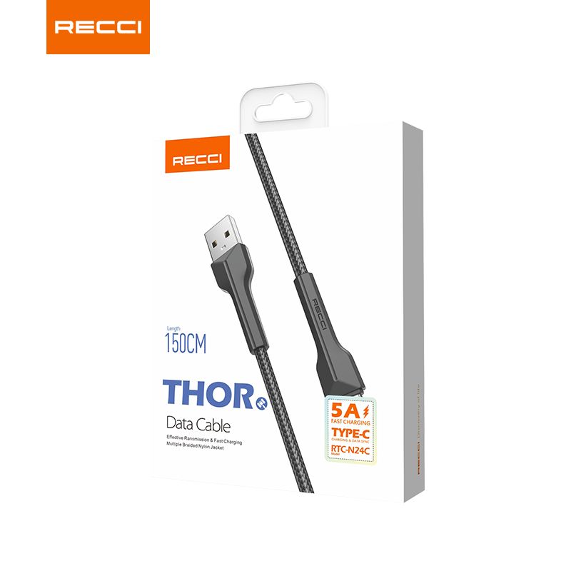 Recci RTC-N24C data cable Fast charge Type-C to USB 1.5M