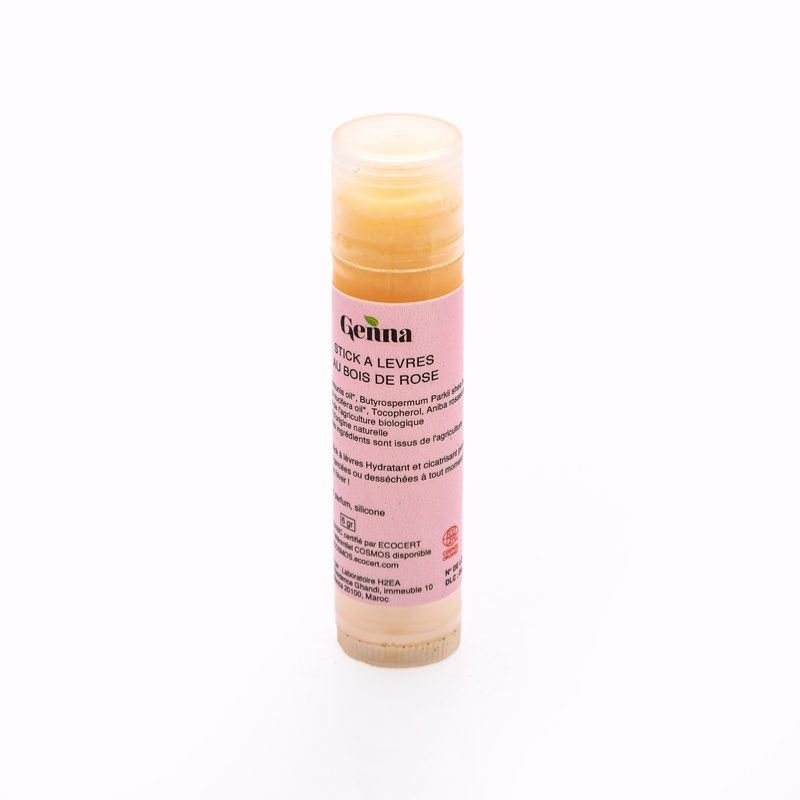 Stick à lèvres - GENNA - Bois de rose - 100% naturel - Hydratant - COSMOS ORGANIC