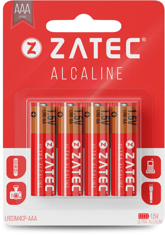 Piles Alcalines LR03-AAA (Pack de 4)