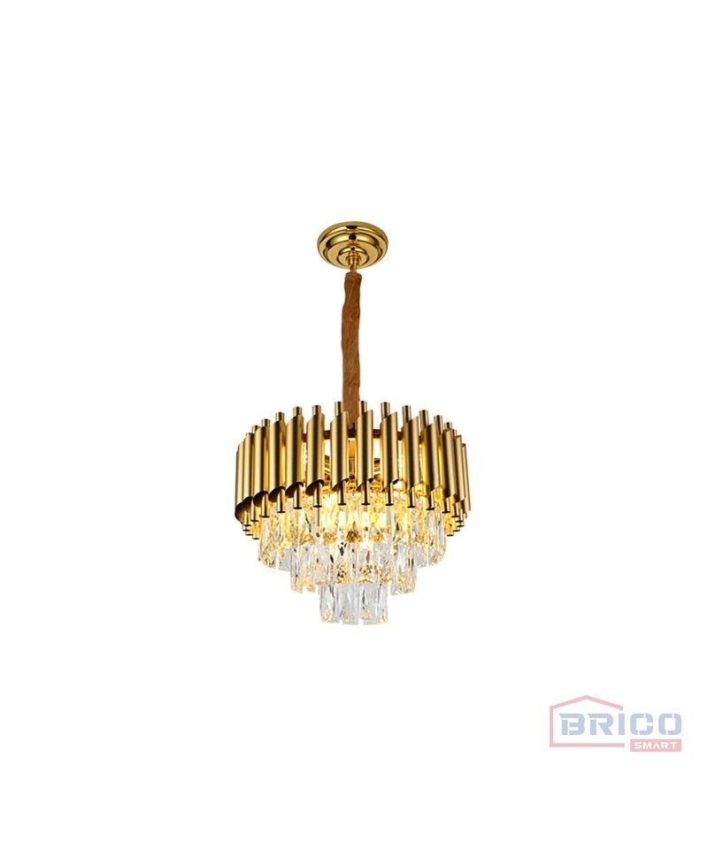 Lustre Lixus dorée (400*H330 mm  -  E14*6)
