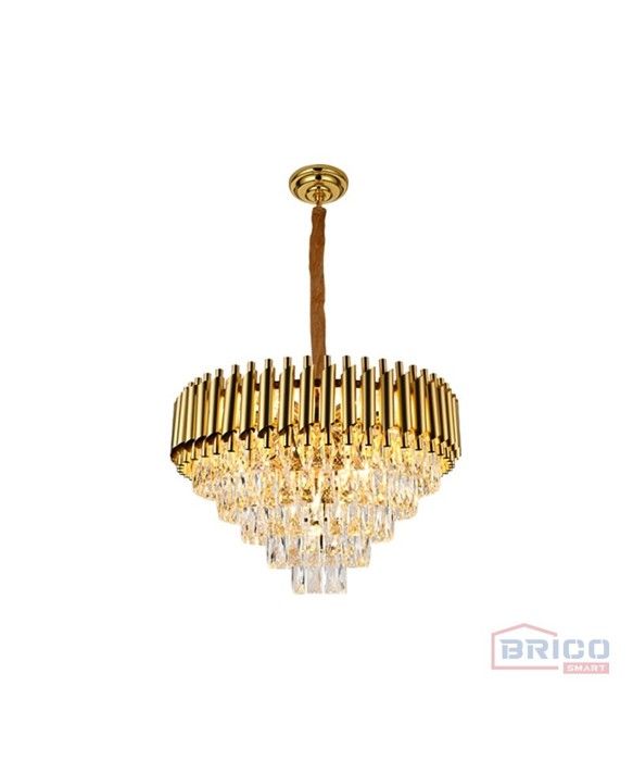 Lustre Lixus dorée (600*H430 mm  -  E14*12)