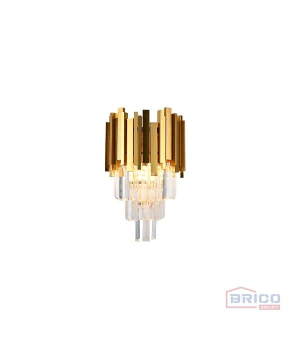 Applique Mazagan dorée (200*H410 mm - E14*2)