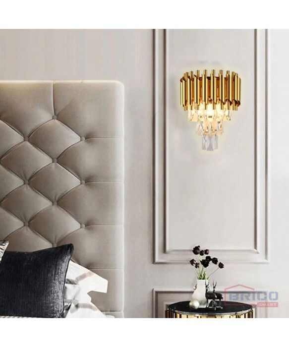 APPLIQUE LIXUS DOREE 200*H330 MM E14*2