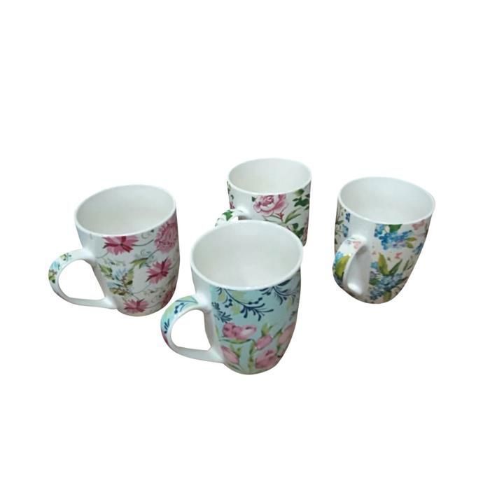 Mug en céramique - CQ484 - 9x10.5 cm - Élégance - Chic - 1 pièce