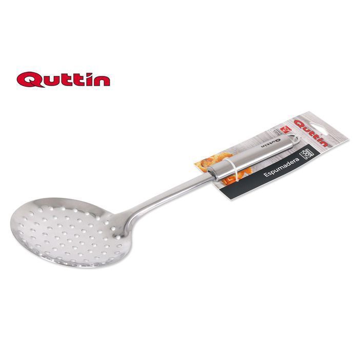 Ustensile de cuisine - Quttin - Écumoire inox 32 cm - Résistant à la chaleur - Durable - Essentiel
