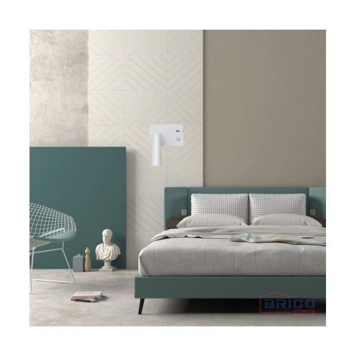 APPLIQUE TETE DE LIT LED 5W ,BLANCHE INDRIYA, 4000K