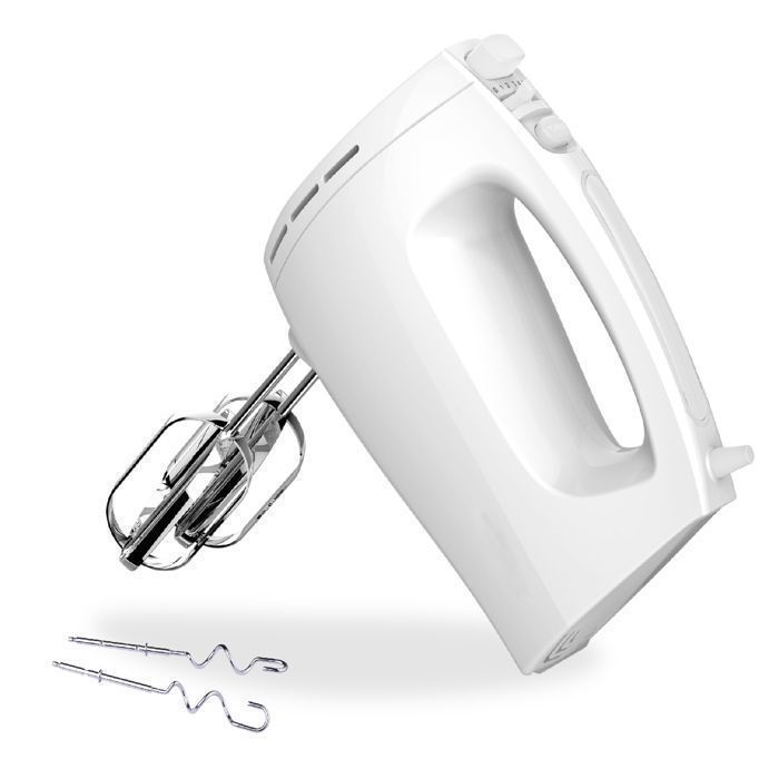 Batteur électrique - KRÖHLER - PEBE-8017-SB - 300W - 5 vitesses - Blanc