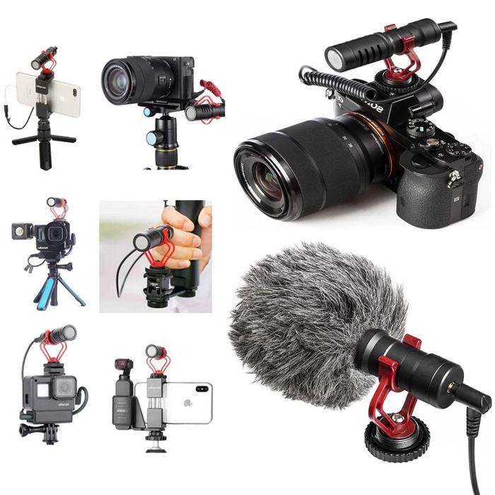 Mini Microphone omnidirectionnel Compact CANDC DC-C9 fonctionner avec des smartphones, tablettes, ordinateurs appareils photo vidéo
