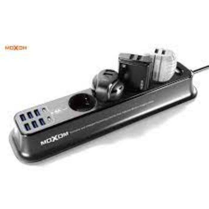 MOXOM 3.4a Charging Power Socket in 12 Outlets and Auto Id(6 USB, 2 TYPE-C,4 EU) 2Meter MX-ST05