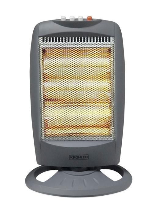 Chauffage halogène - KRÖHLER - KHH-1204S - 3 puissances - 400W à 1200W - Chaleur douce