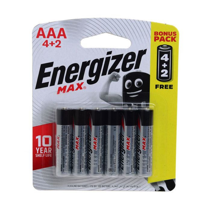 Pile MAX AAA 1,5V LR03 4+2 gratuits - ENERGIZER