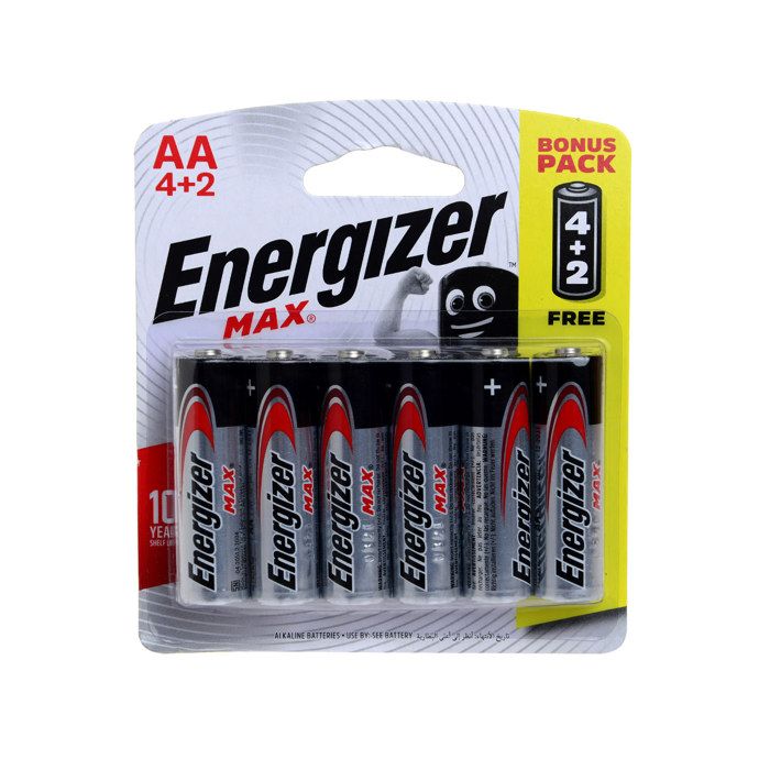 Pile MAX AA 1,5V LR6 4+2 gratuits - ENERGIZER