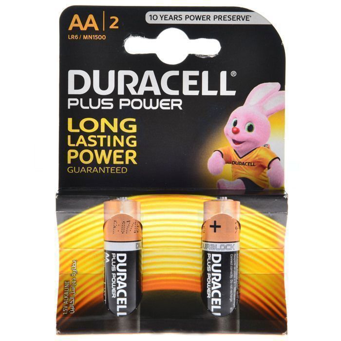 Pile alcaline AA Plus Power x2 - DURACELL