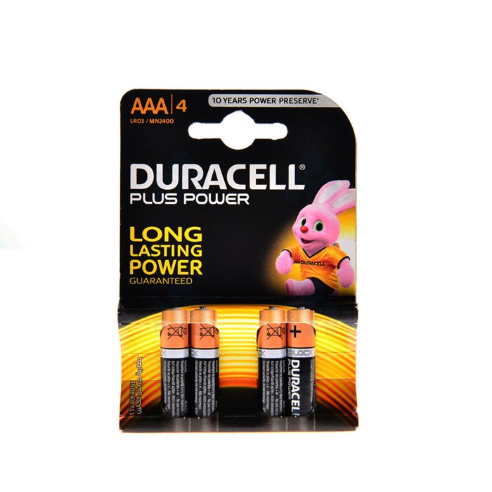 Pile alcaline AAA Plus Power x4 - DURACELL