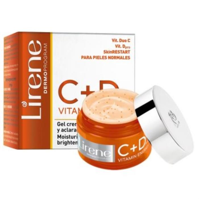 GEL-CREME VISAGE HYDRATANTE ET ÉCLAIRCISSANTE VITAMINES C+D 50ML