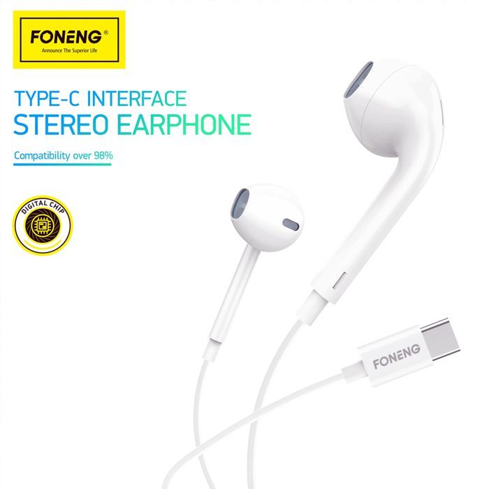 OREILLETTE Écouteur Filaire T61 TYPE-C compatible avec iPhone 15 Pro Max et toutes les téléphones smartphones intelligent