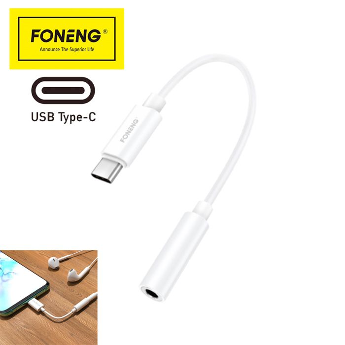 Adaptateur Audio USB-C vers jack 3.5mm FONENG BM21 pour tout les téléphone Smartphone écouteurs Casque ou haut-parleur