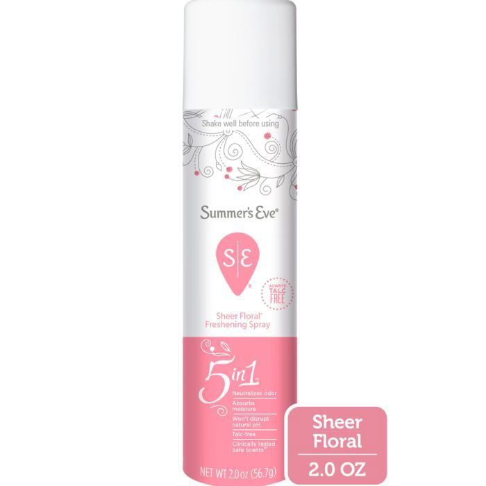 Spray rafraîchissant - SUMMER'S EVE - Floral - 56,7g - Sans parabène - Vegan