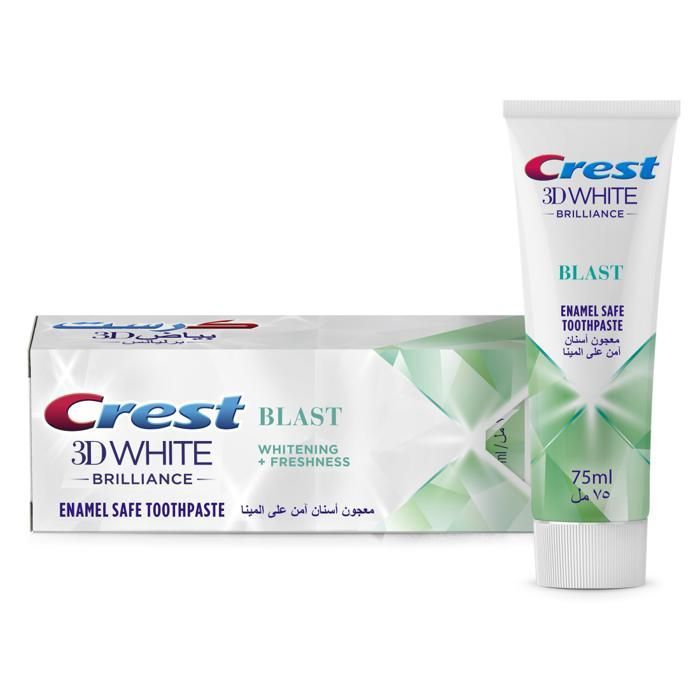 Dentifrice - CREST - 3D White - Blancheur Brilliance Blast - 75ml - Micro-blanchissants