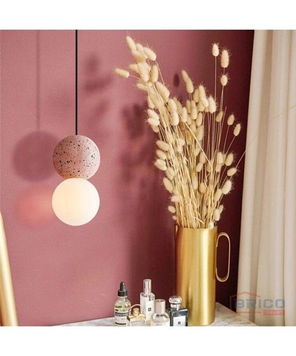 SUSPENSION IZIRIS ROSE 100*210 MM E27