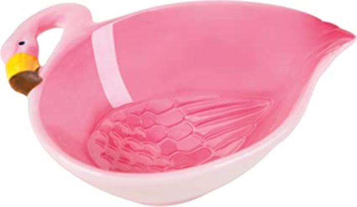 Bol - EXCELSA - TROPICAL - Flamant rose - Céramique - Compatible lave-vaisselle