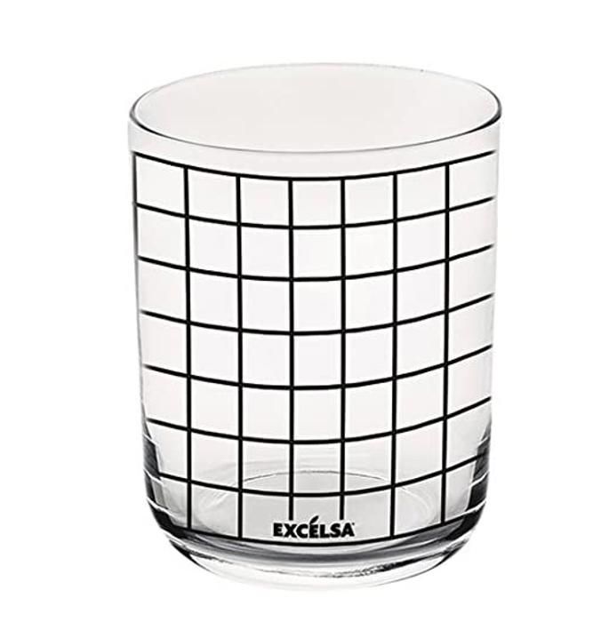 Verre à eau - EXCELSA - ENJOY - Set de 6 - Noir - Compatible lave-vaisselle - 35 ml