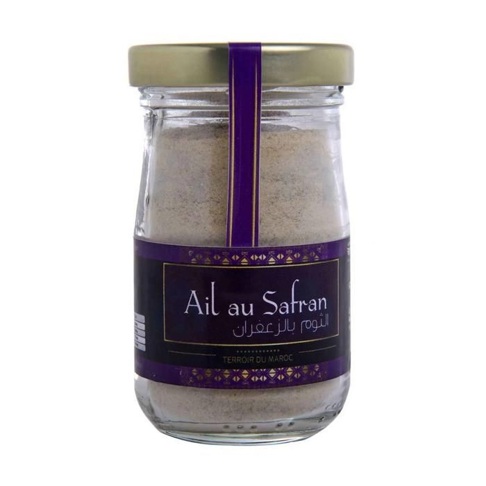 Ail en poudre au safran pot en verre 65g - DAR TOUMA