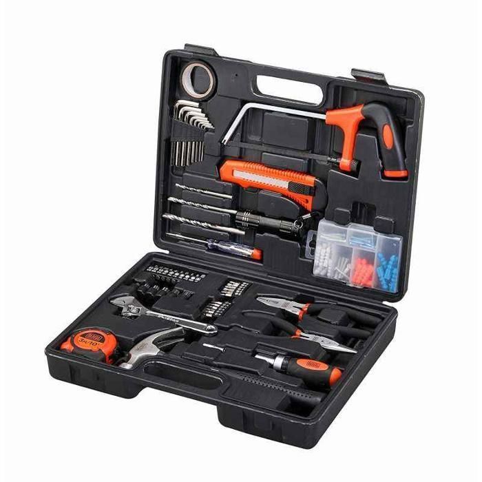 Kit d'outils manuels - Black+Decker BMT108C - 108 pièces - Noir - Idéal pour l'entretien domestique