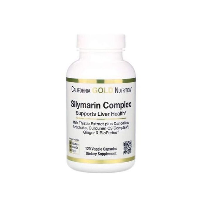 Complexe de silymarine, extrait chardon-Marie, pissenlit, artichaut, Curcumine C3 Complex, gingembre, BioPerine -120cap
