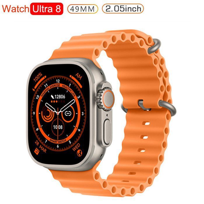 Montre Connectée Intelligent Bluetooth Ultra 8 Series Calling Smart watch Alloy Body HD Display