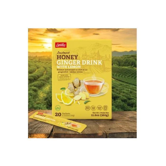 Boisson Instantanée 20 Sachets Soluble Gingembre, Miel, Citrons