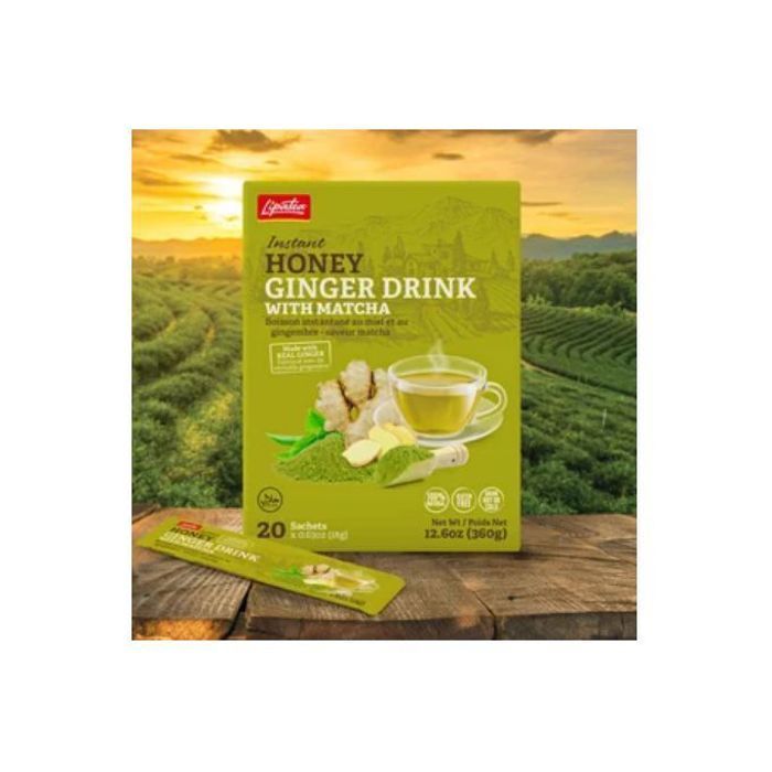 Boisson Instantanée 20 Sachets Soluble - Gingembre, Miel, Matcha