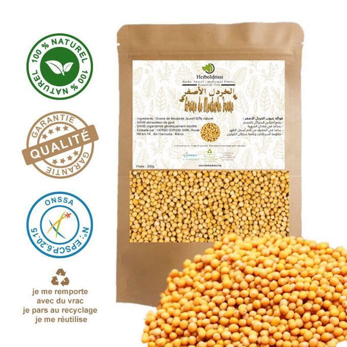 Moutarde Jaune En Graines 500G