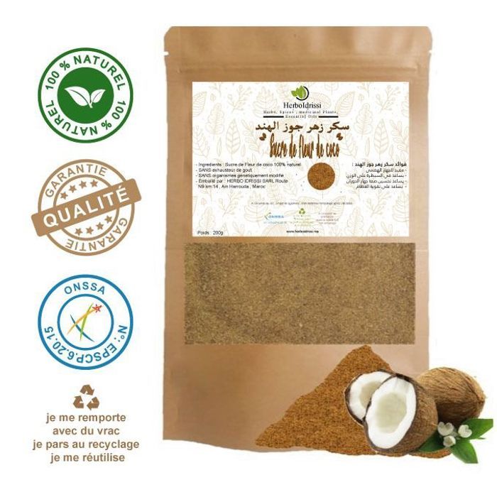 Sucre De Fleur Coco Complet Non Raffiné Bio 200G