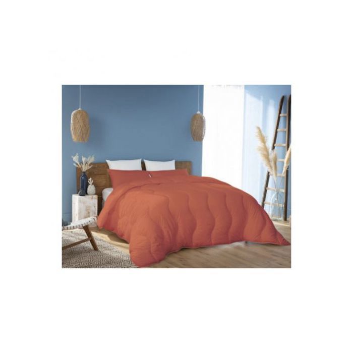 Couette - Kasbah - Orange - Microfibre Antiallergique - 220x240 cm - 2 Places + 2 Taies Offertes