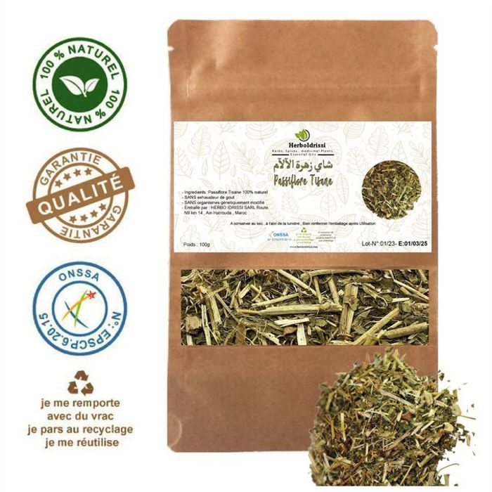 Passiflore Tisane 100G - Insomnie , Stress, Crise D'Angoisse
