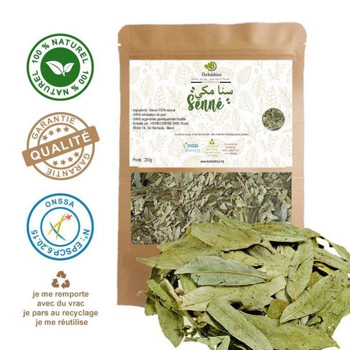 Séné Feuille Naturels 200G - Constipation - Perte De Poids