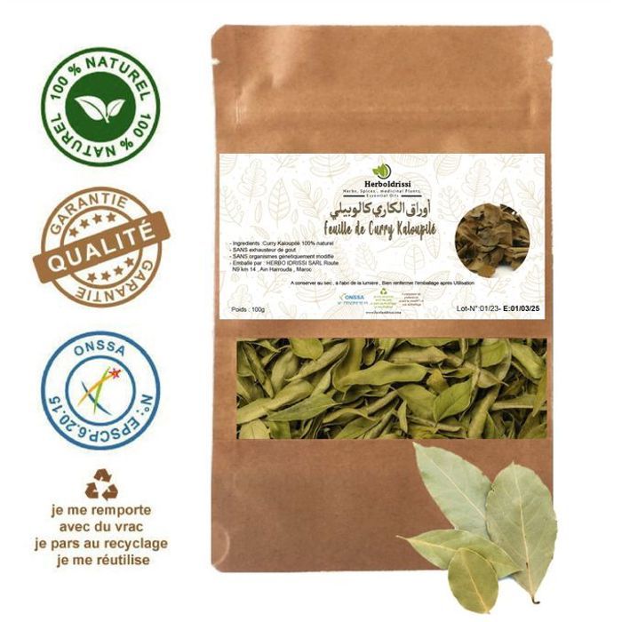 Kaloupilé 100G Riche En Fer Et Acide Folique (Feuilles De Curry)