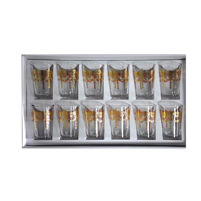 Verres à thé - INSPIRATION GOURMET - Nomanade - Transparent - Jaune - 12 pièces