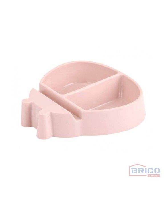 Bac à fruits sec plus support pour téléphone rose