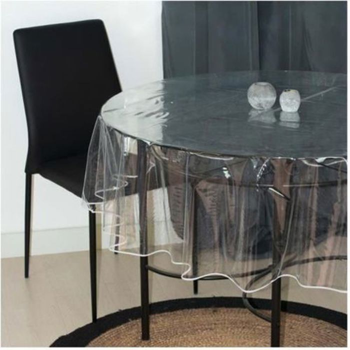 Nappe de table Rond transparent 180 cm