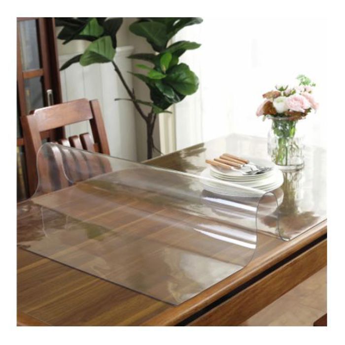 Nappe Transparente Ecologique en PVC Rectangulaire - 140 x 100 cm