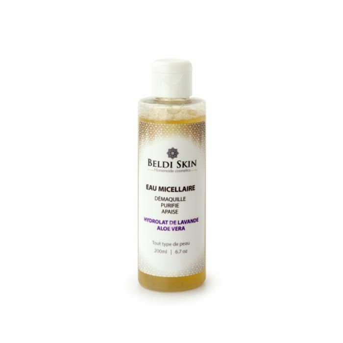 Eau micellaire démaquillante - BELDI SKIN - Lavande et Aloe Vera - 150 ml - Douceur - Réparatrice