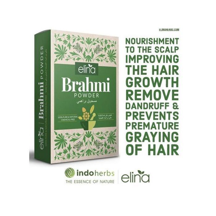 Brahmi Poudre Ayurvédique Pour Cheveux 100G