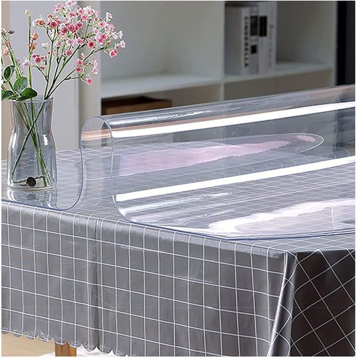 Nappe Transparente Ecologique 1.5 mm en PVC - 140 x 200 cm