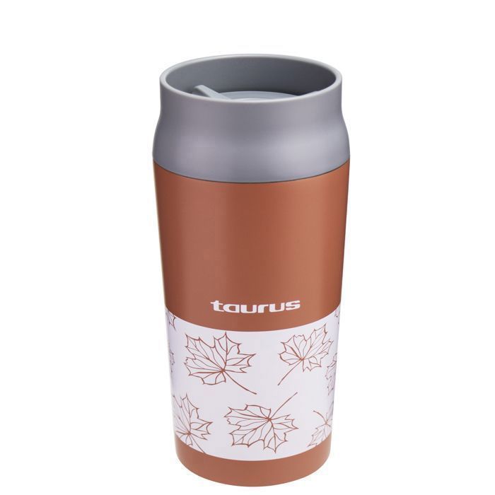 Mug Isotherme - Thermos - 350 ml - Acier Inoxydable - Orange - Résistant aux éclaboussures
