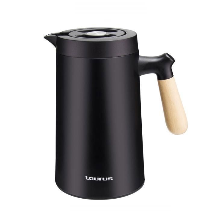 Carafe Isotherme - TAURUS - Melody - 1 L - Noir - Acier Inoxydable - Anti-Fuites