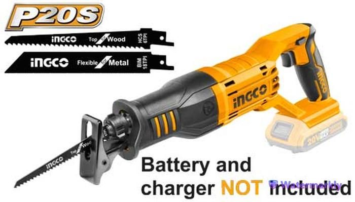 Scie sabre 20V (sans batterie/chargeur)+2Lames